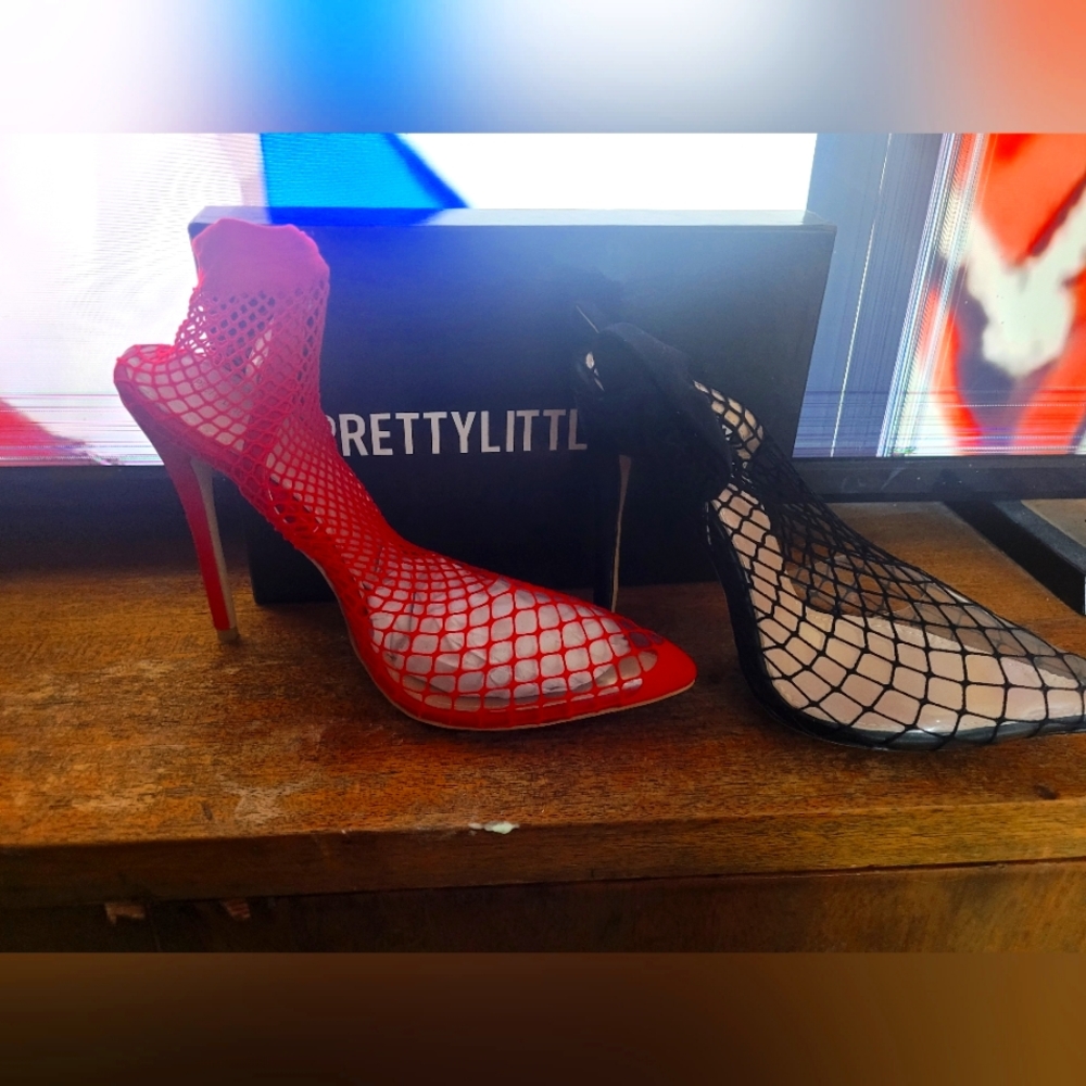 Stiletto Fishnet Booties..PrettyLittleThings